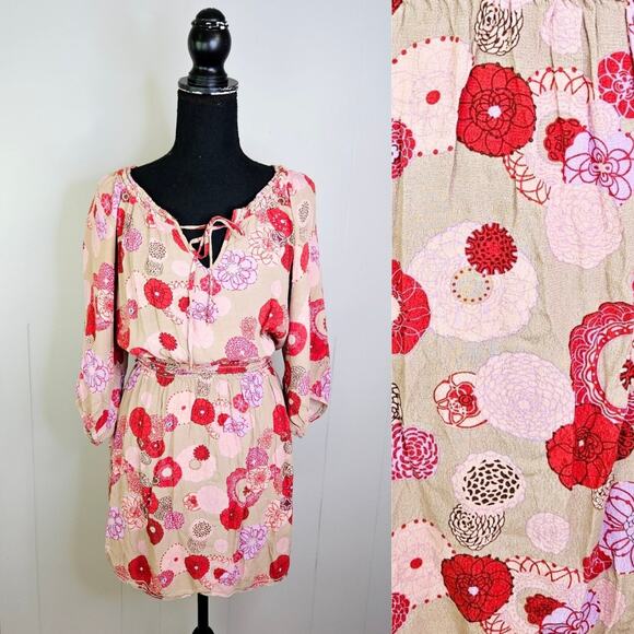 Chelsea & Violet Dresses & Skirts - Chelsea and Violet Blouson Floral Spring Summer Dress Boho Feminine Size Medium